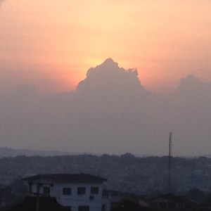 Abeokuta setting sun